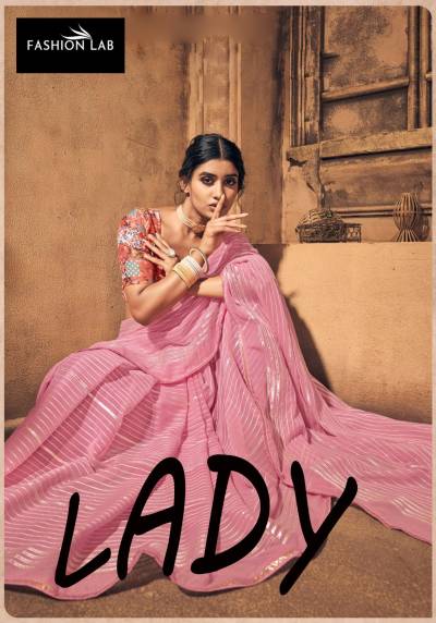 LADY BY FASHION LAB GEORGETTE SAREE WHOLESALER IN INDIA